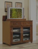 Soho Cherry Plasma & LCD TV Pop Up Entertainment Center w/ Motorized Lift