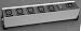 Hammond Manufacturing 1581H4 Strip, Power; 4; 220 VAC Receptacles, 10 A Thermal-Type Circuit Breaker; Metal