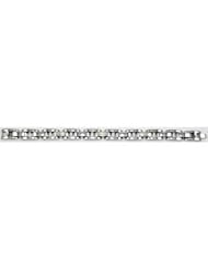 Stainless Steel Panther Link Bracelet: Size 8.5 Inch