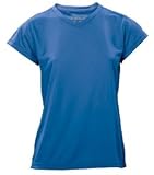 WickID Ladies V-Neck Cap Sleeve Wicking Shirt. W2021 - Large - Bimini