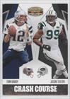 2010 Panini Gridiron Gear Crash Course Silver #8 - Tom Brady/Jason Taylor/250
