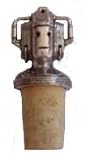 Doctor Who Classic Cyberman Pewter Bottle Stopper