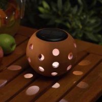 Smart Solar Terracota Solar Sphere Lantern