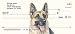 Personal Custom Bank Checks: German Shepherd Dog Check Designs
