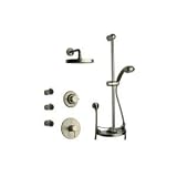 La Toscana 78PW70100002HD Thermostatic Shower System, Brushed Nickel
