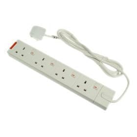 Masterplug 4 Gang Switched Extension Lead 2m 13 Amp Fused