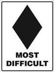 Co~Signs CS-00746 CoSigns Most Difficult ski sign