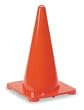 Industrial Grade 1YBW5 Safety Cone, Red, 18 In, Poly, 1.5 Lbs