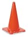 Industrial Grade 1YBW5 Safety Cone, Red, 18 In, Poly, 1.5 Lbs