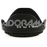 Adorama 49mm Wide Angle Digital Lens Hood - Petal Shaped