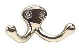 Buy Battalion 1HHL3 Double Wardrobe Hook, 2 Hook Ends, Brass by Battalion