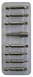 Westward 1VXP9 Screwdriver Bit Set, 1/4 Hex Dr, 8 Pc