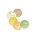 Food Service Round Compartment Lunch Plate, 11" 3-Compartment Plate, Sandstone, Supermel