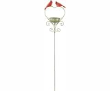 Cardinal Stake Feeder (Bird Feeders) (Stakes) (Cardinals)
