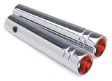 Roadpro 2.25 Chrome Toggle Switch Extension With Crystal Jewel Red 2-pack Peterbilt - Roadpro RP2885