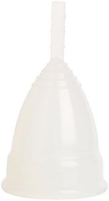 Great Care 100% Medical Silicone Reusable Hypoallergenic Menstrual Solution Feminine Hygiene Protection Period Cup (Large, White)