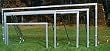 6.5'H x 18'W x 2'D x 6'B Official Recreational Unpainted Goal