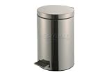 3-1/2 Gallon Step On Trash Can - Stainless Steel