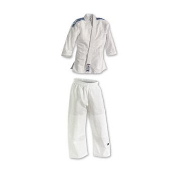Gungfu Adidas Single Weave 10oz Judo Uniform - Color: White, Size: 3