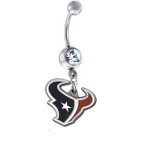 Houston Texans NFL Sexy Belly Navel Ring