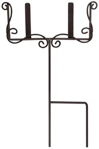 WROUGHT IRON STAND YARD ART PLAQUE GARDEN