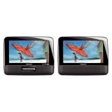 Buy 7 Dual Widescreen Portable Dvd Player Av Cables Ac Charger Dc Adapter 2 Headrest...