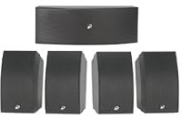 Dayton HTS-1200B Home Theater Speaker Set Black