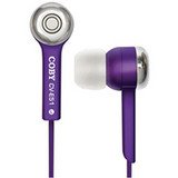 Coby CVE52PUR Jammerz Isolation Stereo Earphones (Purple)