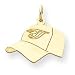 14K Toronto Blue Jays Med Baseball Cap Charm