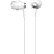Sony Mdr-Ex75/Whi Ex Earbuds Headphones with 9mm Hi-Sensitivity Driver (White)