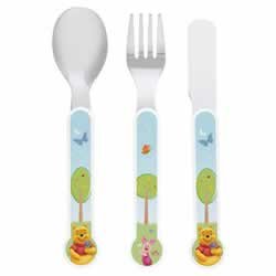Childrens Toyshop  Toys : Disney Winnie The Pooh Stainless Steel Cutlery Set