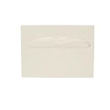 Health Gards TSC-1W Half-Fold White Metal Wall Mounted Toilet Seat Cover Dispenser