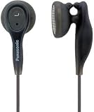 Panasonic RP-HV21-K In-Ear Earbud Heaphones with Built-in Clip (Black)