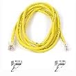 Belkin High Performance - Patch cable - RJ-45 (M) - RJ-45 (M) - 2 ft - UTP - ( CAT 6 ) - molded, snagless - yellow