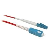 Cables to Go - Patch cable - LC single mode (M) - SC single mode (M) - 10 ft - fiber optic - 9 / 125 micron - red