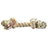 2 Knot Large Tug Rope Bone - Multi Color (8 inch) by PetEdge