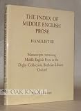Cover of The Index of Middle English Prose Handlist III by Patrick J. Horner 0859912302