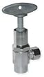 Industrial Grade 1RWC9 Supply Stop, Loose Key, Inlet 1/2 In