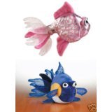 LIL Kinz Webkinz Pink Glitter Fish & Purple Goldfish Set
