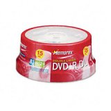Memorex 8.5 GB 15 pack DVD+R Disc. Memorex DVD+R Recordable Discs, 8.5GB, 15-Pack/Spindle. Memorex 32025668
