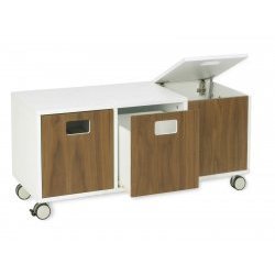 Boom Toy Box 2, Walnut White by Boom USA