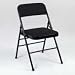 1-1/4" Upholstered Folding Chair - Triple Braced Beige Fabric &amp; Frame. Package of 4