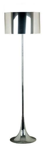 Kenroy Home 20985CH Keystone Floor Lamp, Chrome
