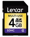 Lexar Secure Digital High Capacity Card / SDHC 4GB for Benq camera