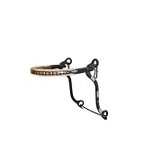 Metalab Black Satin HackamoreWith Clear Vinyl-Covered Bike Chain Nose Band - Black Satin