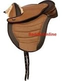 Brown Synthetic Treeless Horse Saddle 16