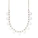 14K White Jade Necklace, 17"