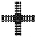 HO Code 100 90 Degree Custom Crossing