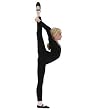 Capezio Team Basics Childrens Long Sleeve Unitard Black S