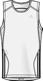 Adidas Herren Laufshirt Response Sleeveless, white/black, XXL